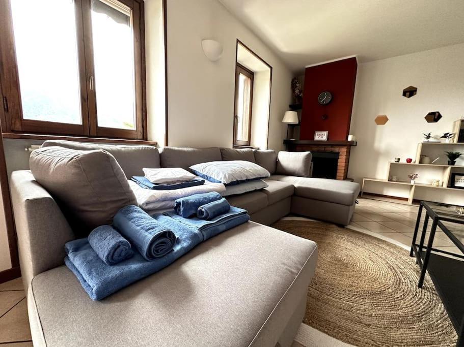 3Br Villetta Con Panoramica Sul Lago 네소 외부 사진