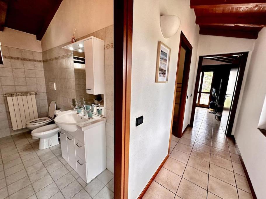 3Br Villetta Con Panoramica Sul Lago 네소 외부 사진