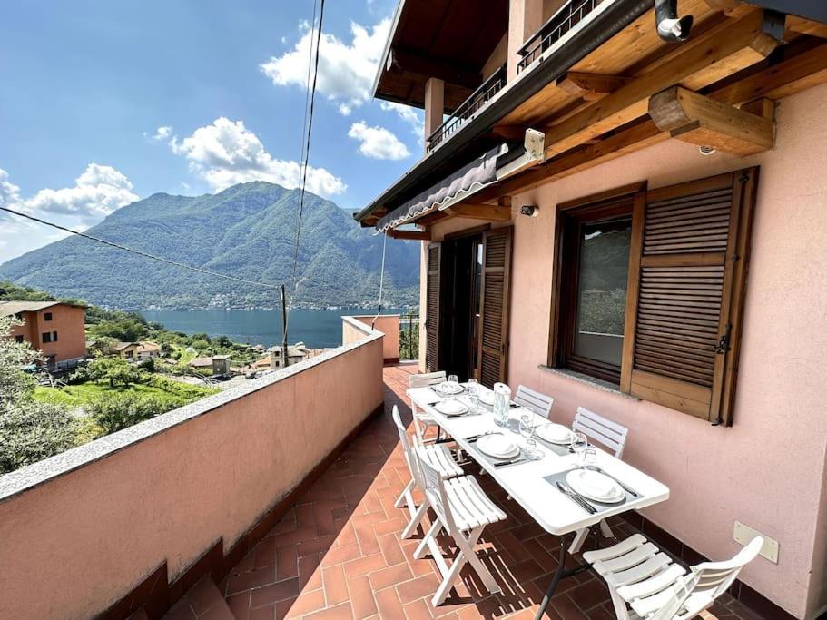 3Br Villetta Con Panoramica Sul Lago 네소 외부 사진